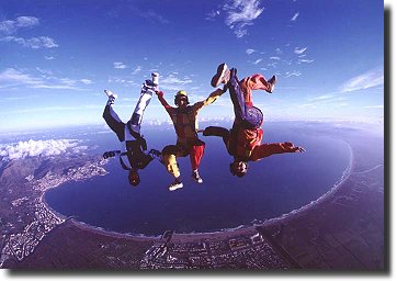 Headdown over Empuriabrava, Spain